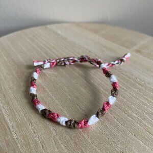 Leighton Bracelet, anklet, trendy, comfortable, tie, embroidery thread, woven, g